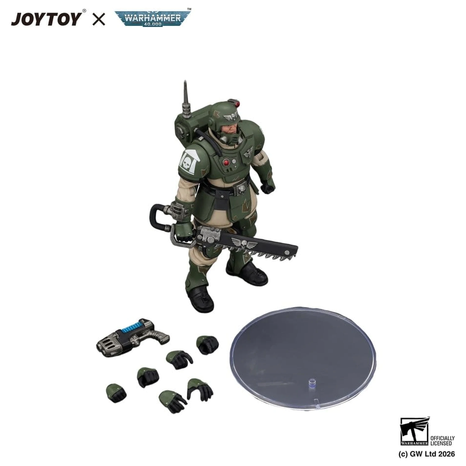 Warhammer Akcijska figura Astra Militarum Kasrkin 1 z verižnim mečem in plazemsko pištolo fotografija izdelka