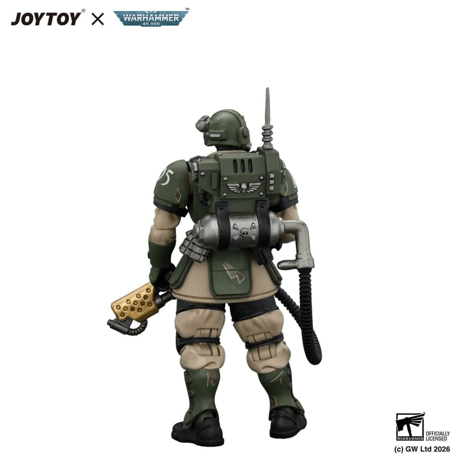 Warhammer akcijska figura Astra Militarum Kasrkin 2 z metalcem ognja fotografija izdelka