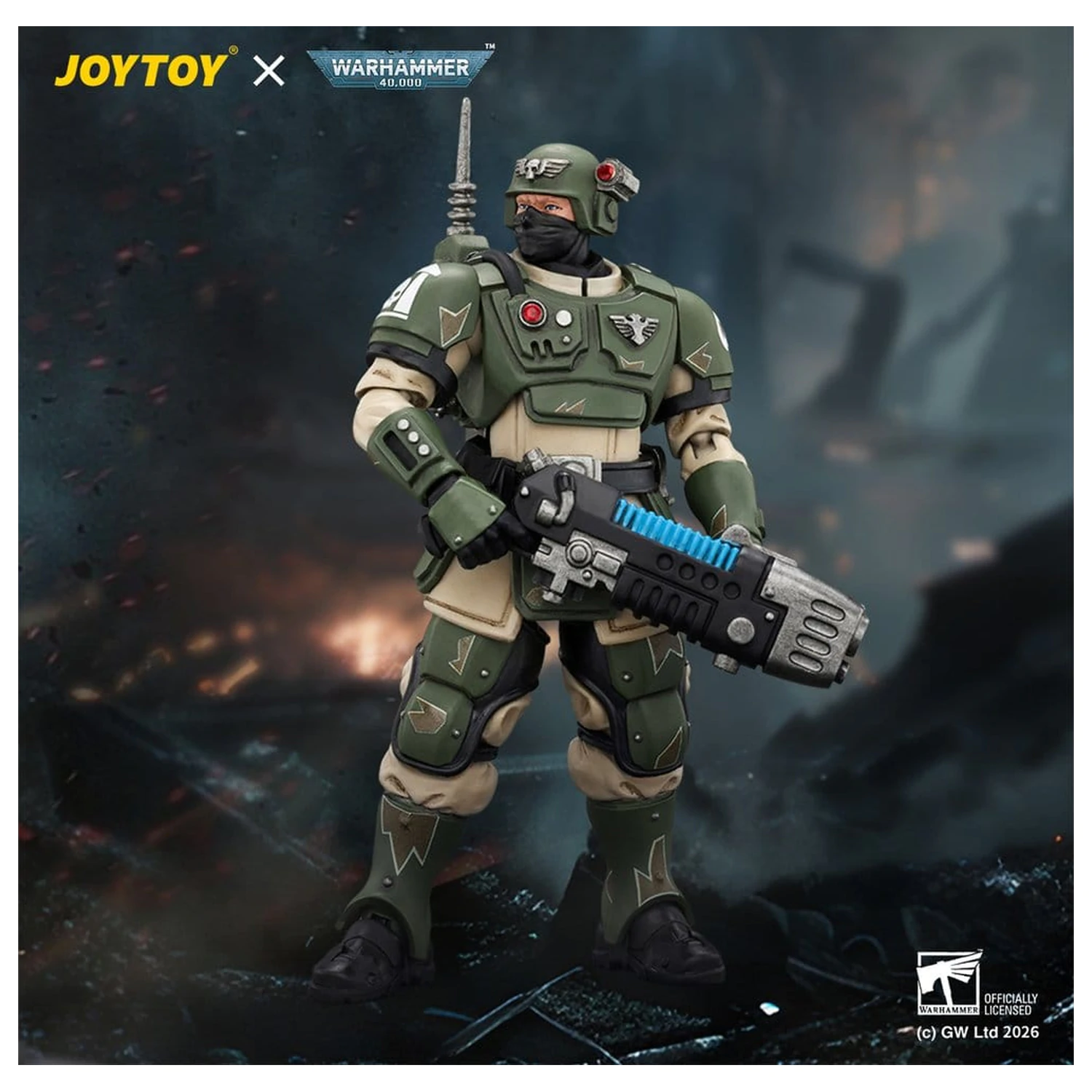 Warhammer Akcijska figura Astra Militarum Kasrkin 4 z Plasma Gun fotografija izdelka