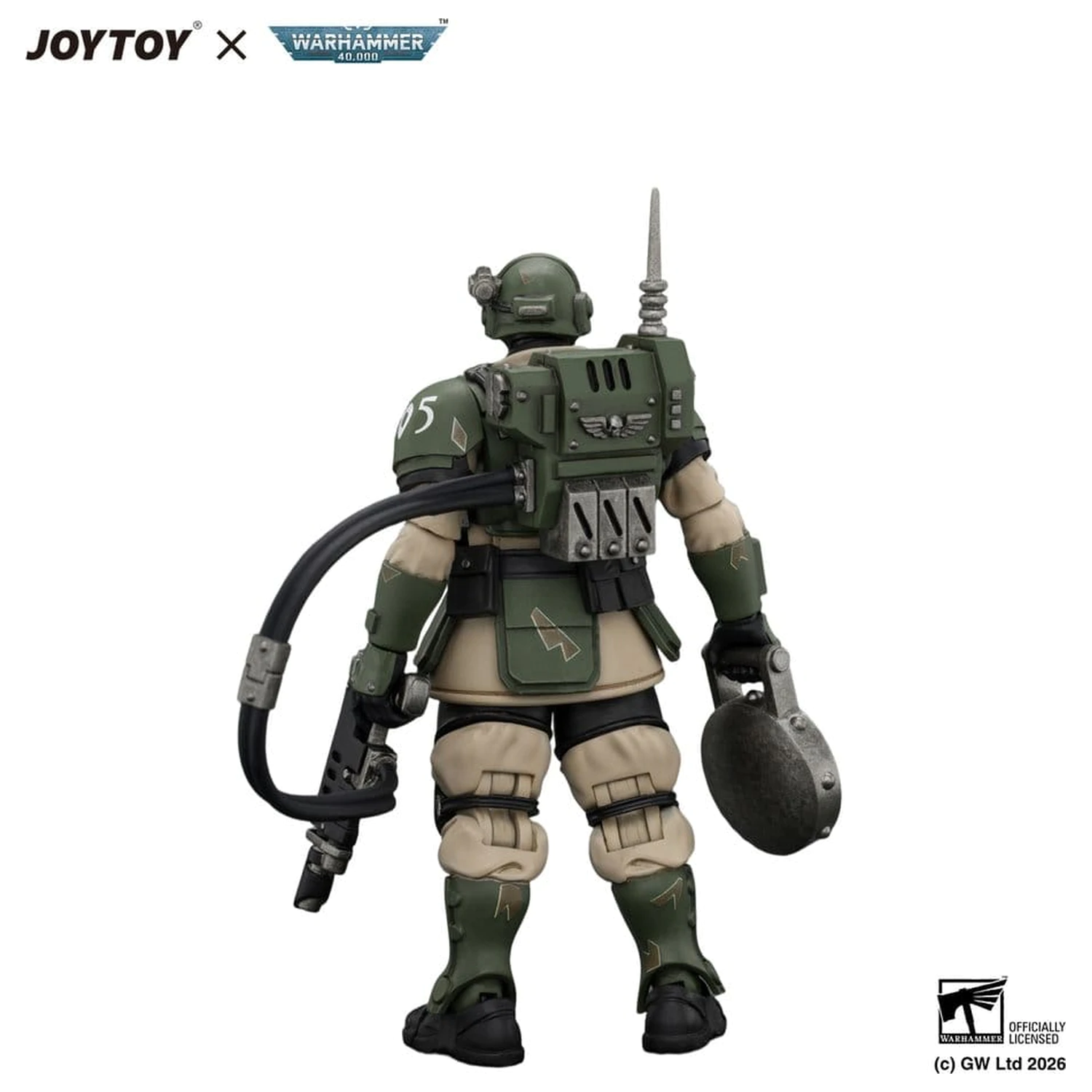 Warhammer akcijska figura Astra Militarum Kasrkin 6 s Hot-shot Laspistolom fotografija izdelka