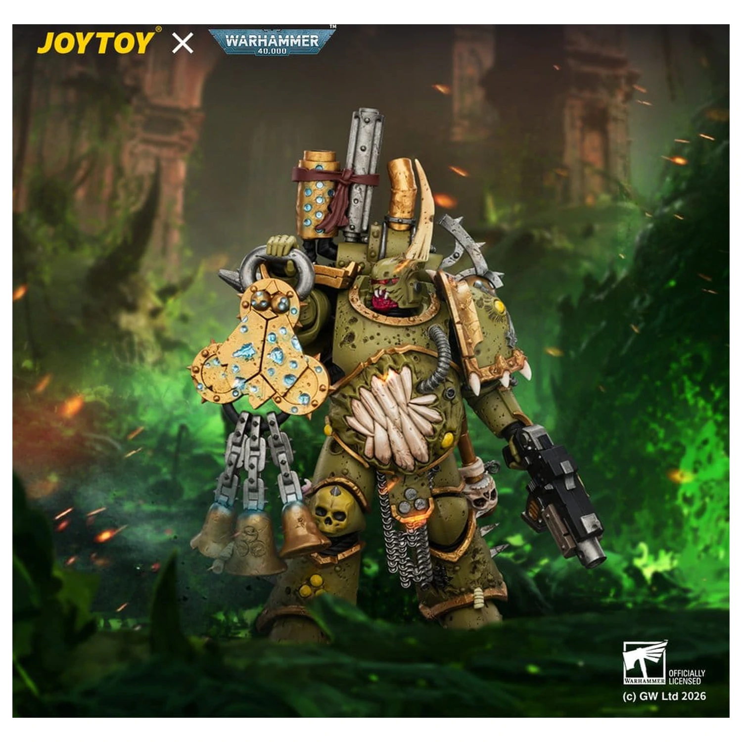 Warhammer akcijska figura Death Guard Plague Marine 1 12 cm fotografija izdelka
