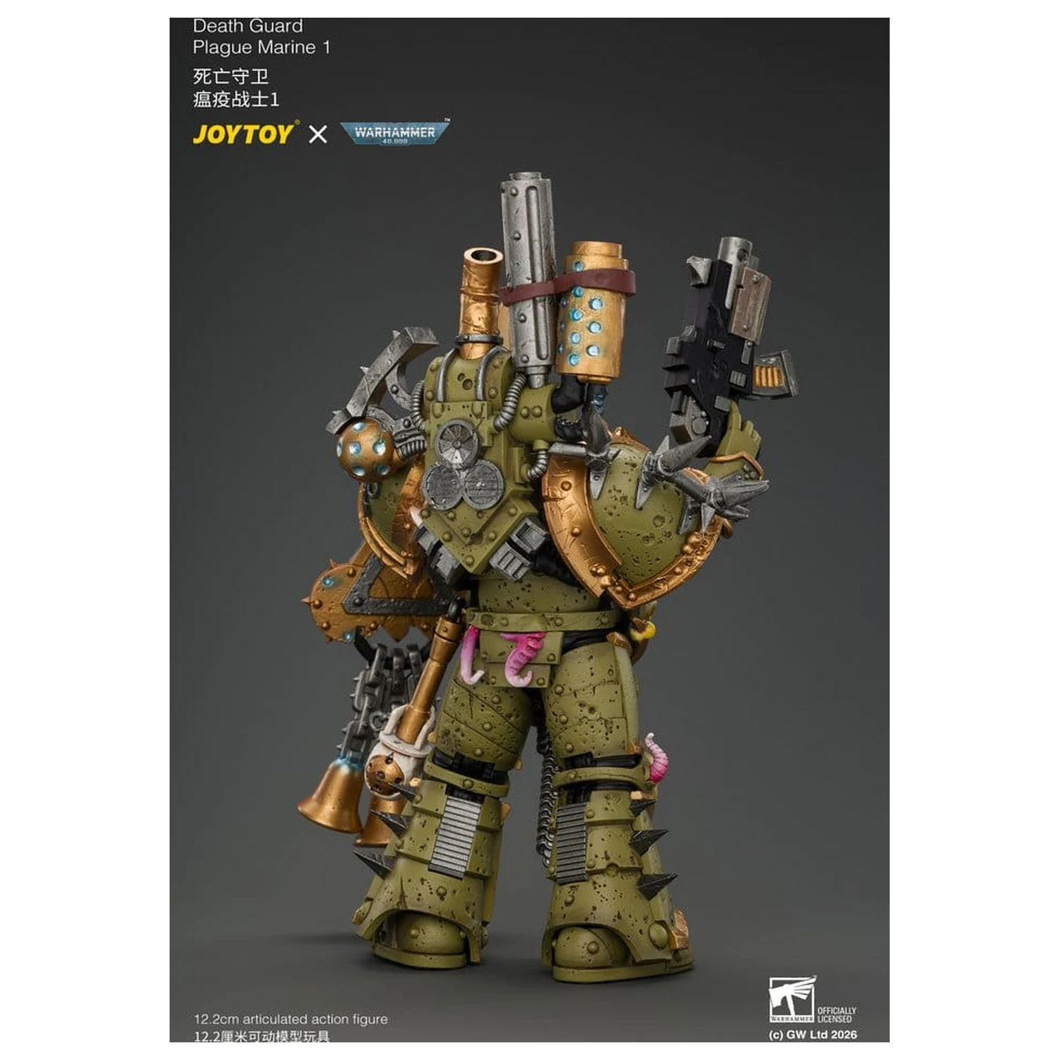Warhammer akcijska figura Death Guard Plague Marine 1 12 cm fotografija izdelka