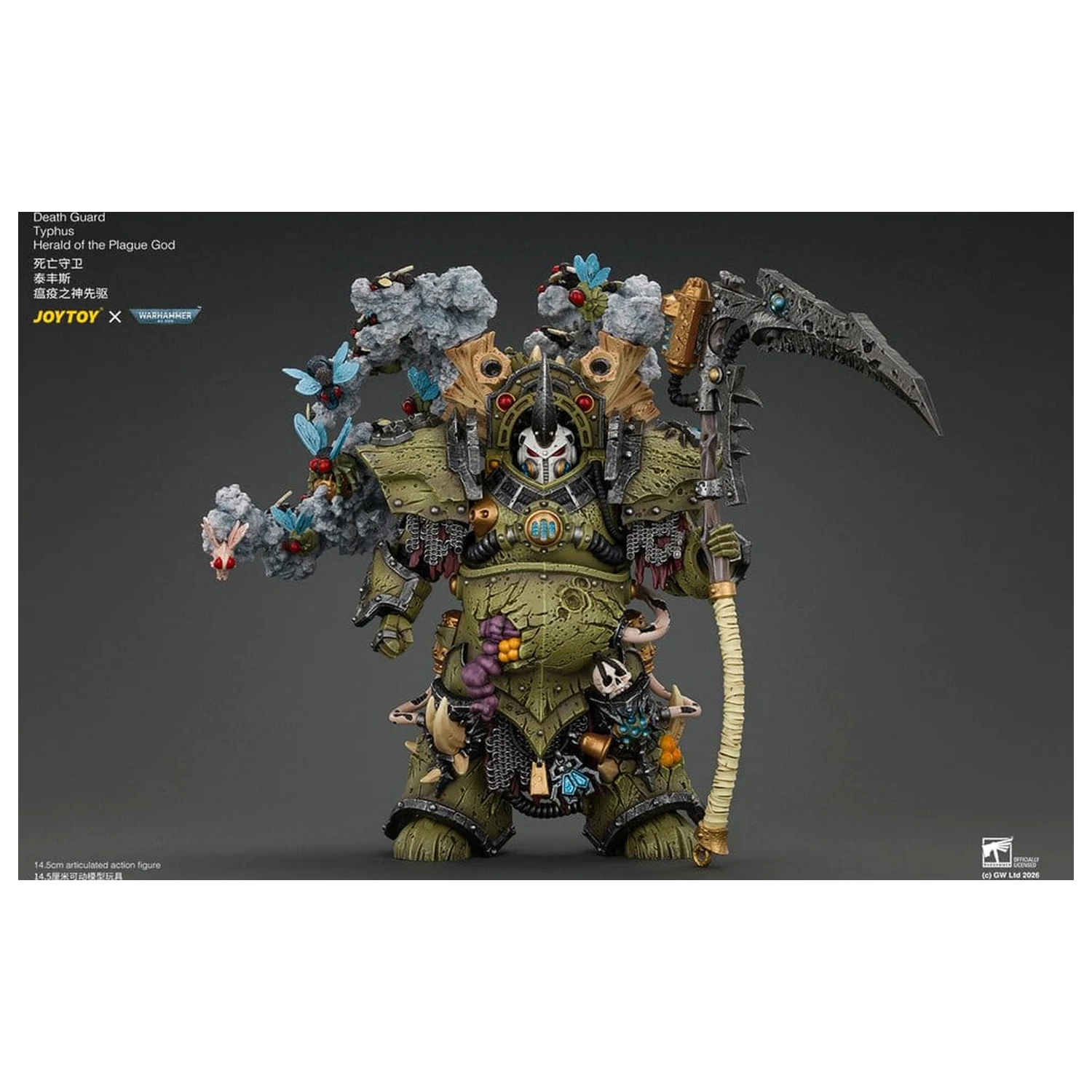 Warhammer akcijska figura Death Guard Typhus Herald of the Plague God 15 cm fotografija izdelka