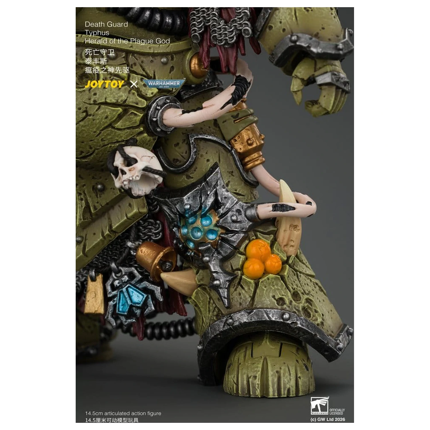 Warhammer akcijska figura Death Guard Typhus Herald of the Plague God 15 cm fotografija izdelka