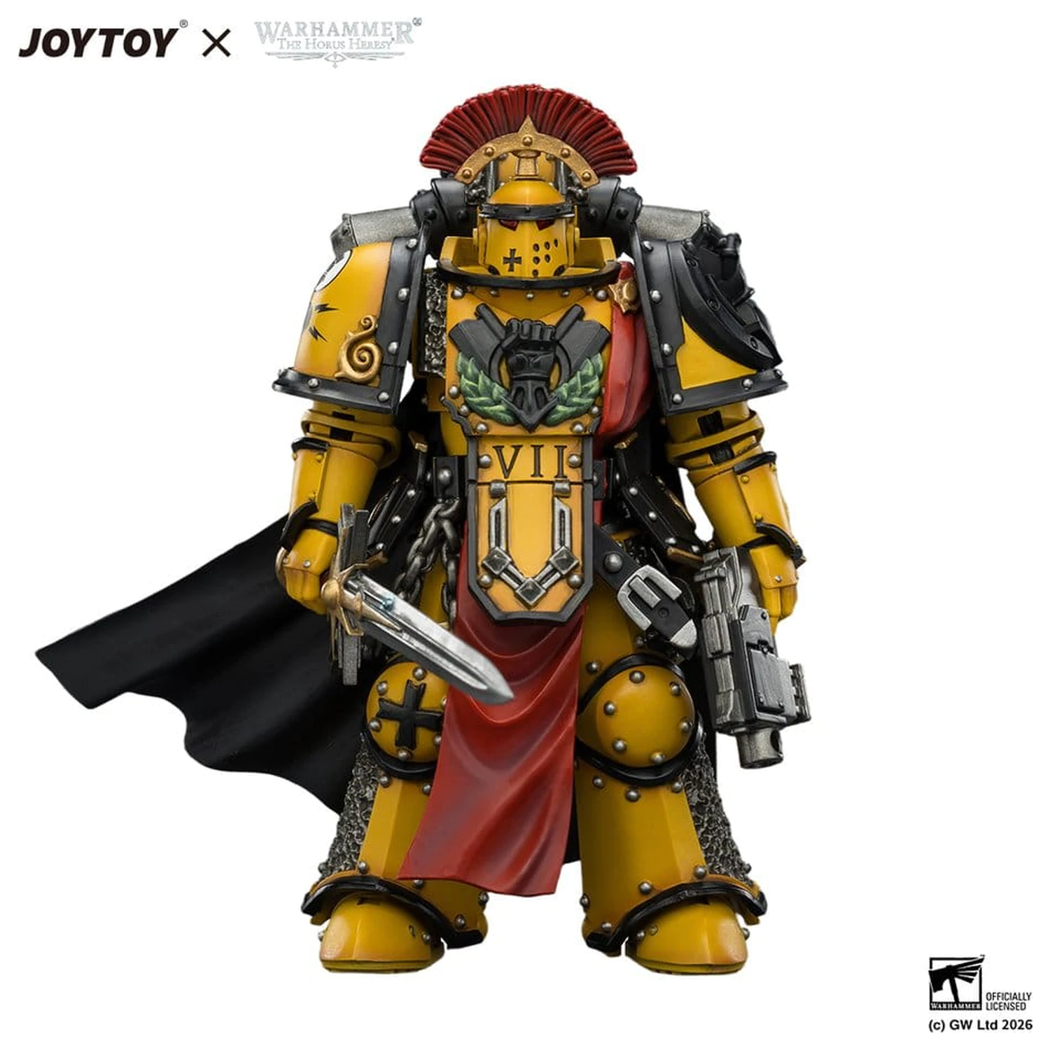 Warhammer akcijska figura Imperial Fists Legion Praetor in Mk III Armour 13 cm fotografija izdelka