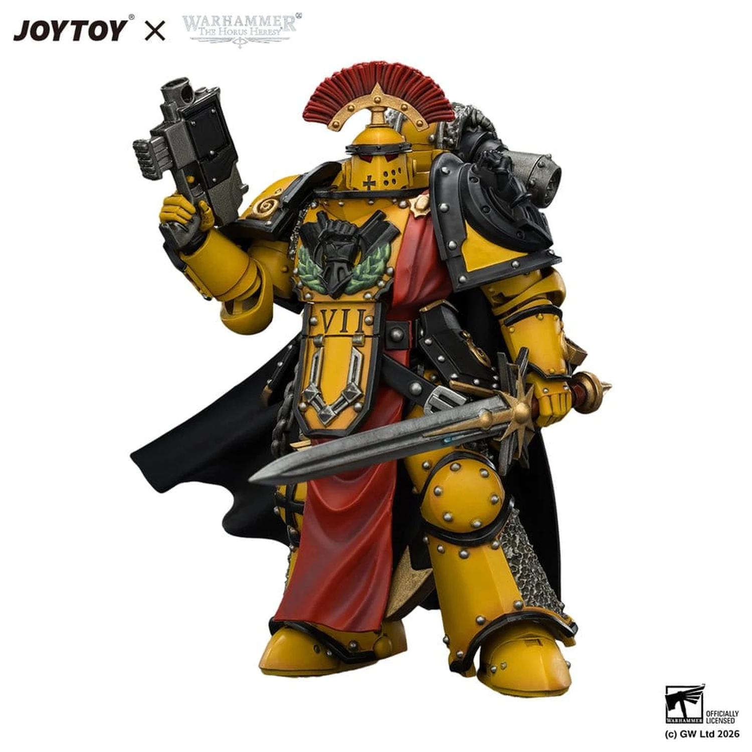 Warhammer akcijska figura Imperial Fists Legion Praetor in Mk III Armour 13 cm fotografija izdelka
