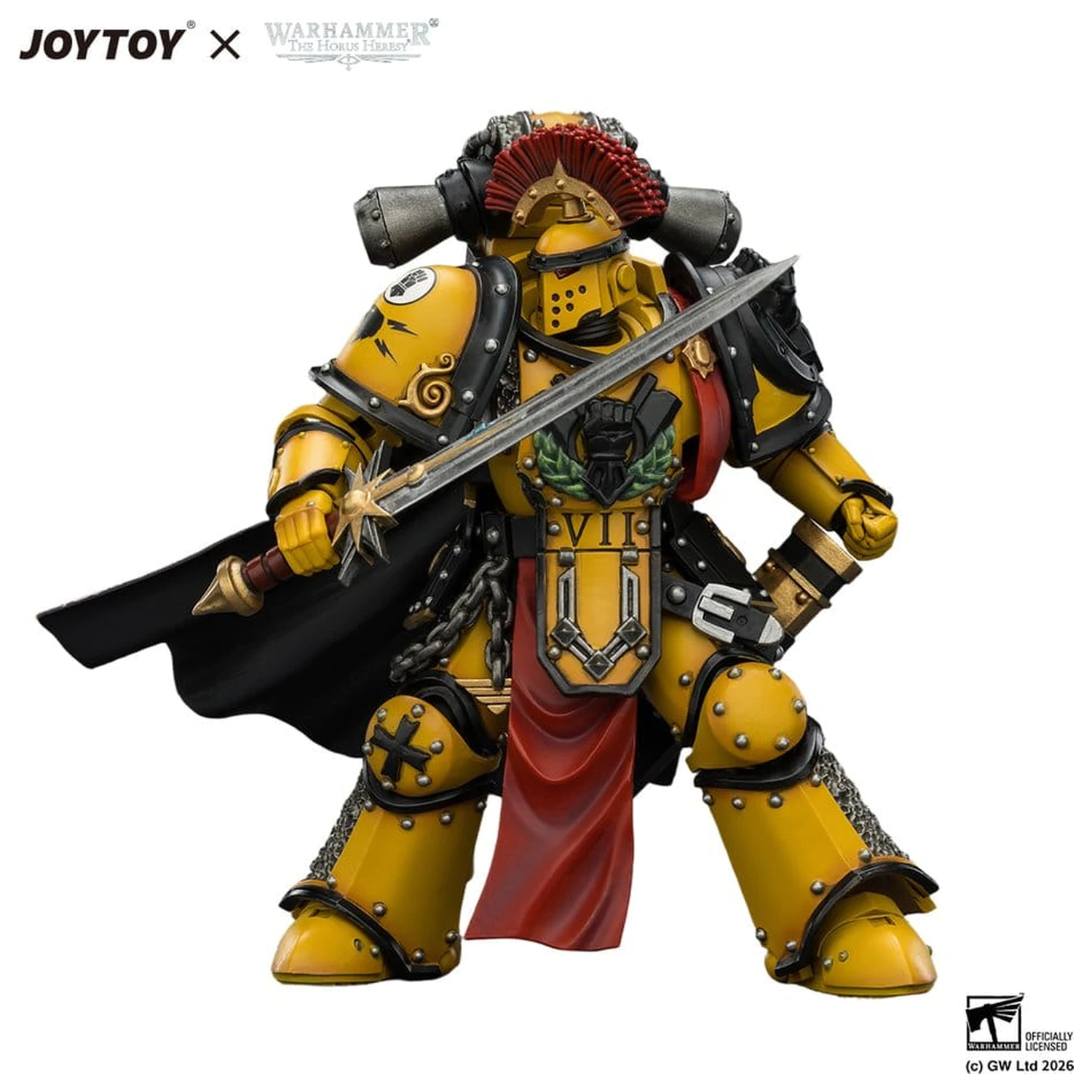 Warhammer akcijska figura Imperial Fists Legion Praetor in Mk III Armour 13 cm fotografija izdelka