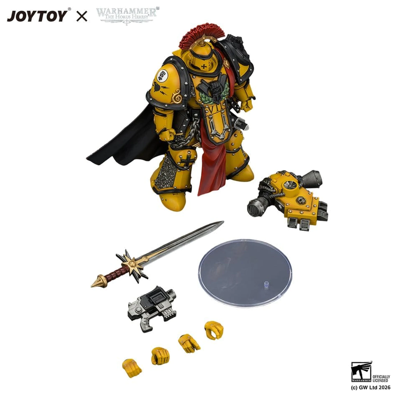 Warhammer akcijska figura Imperial Fists Legion Praetor in Mk III Armour 13 cm fotografija izdelka