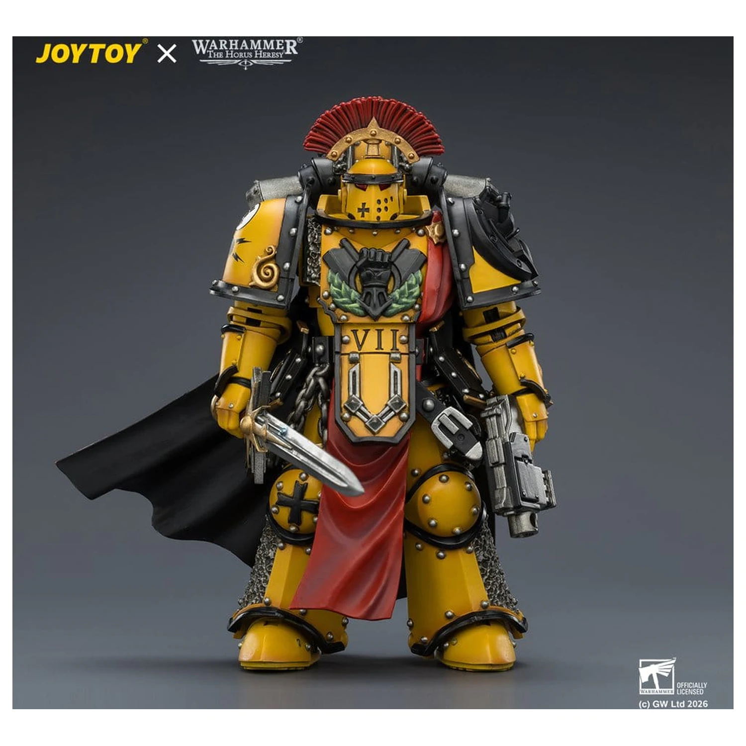 Warhammer akcijska figura Imperial Fists Legion Praetor in Mk III Armour 13 cm fotografija izdelka