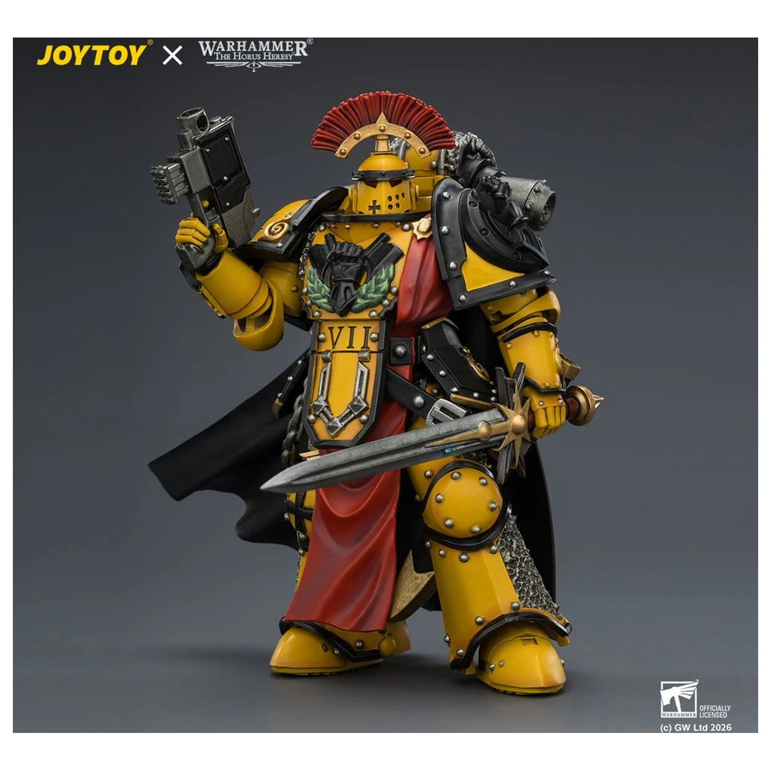 Warhammer akcijska figura Imperial Fists Legion Praetor in Mk III Armour 13 cm fotografija izdelka