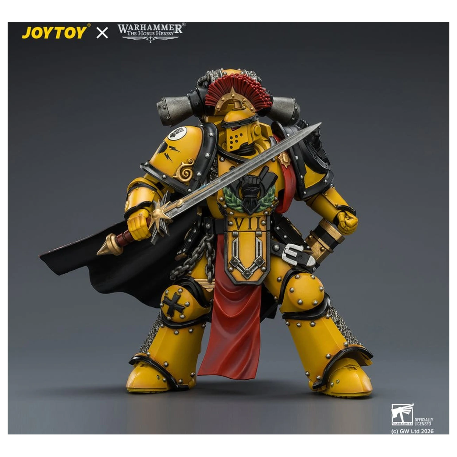 Warhammer akcijska figura Imperial Fists Legion Praetor in Mk III Armour 13 cm fotografija izdelka