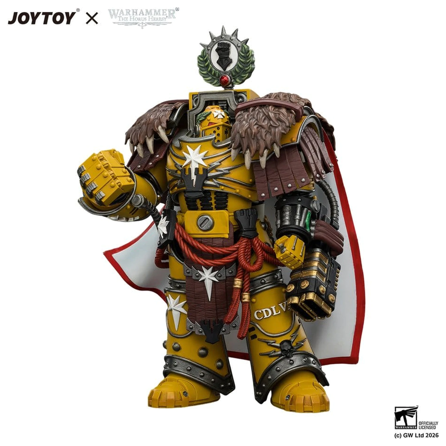 Warhammer akcijska figura Imperial Fists Lord Castellan Evander Garrius, The Tyrant of Cthonia 14 cm fotografija izdelka