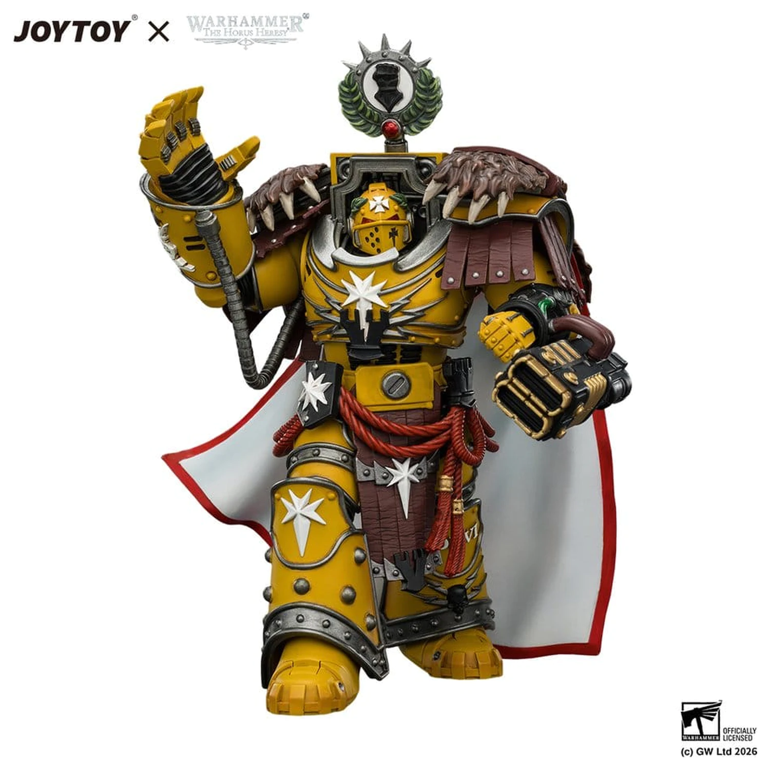 Warhammer akcijska figura Imperial Fists Lord Castellan Evander Garrius, The Tyrant of Cthonia 14 cm fotografija izdelka