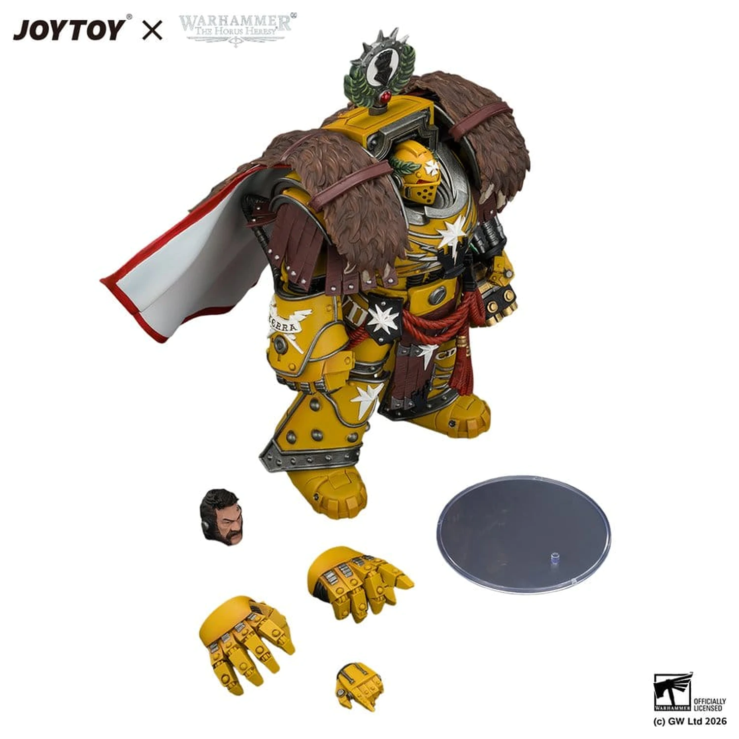 Warhammer akcijska figura Imperial Fists Lord Castellan Evander Garrius, The Tyrant of Cthonia 14 cm fotografija izdelka