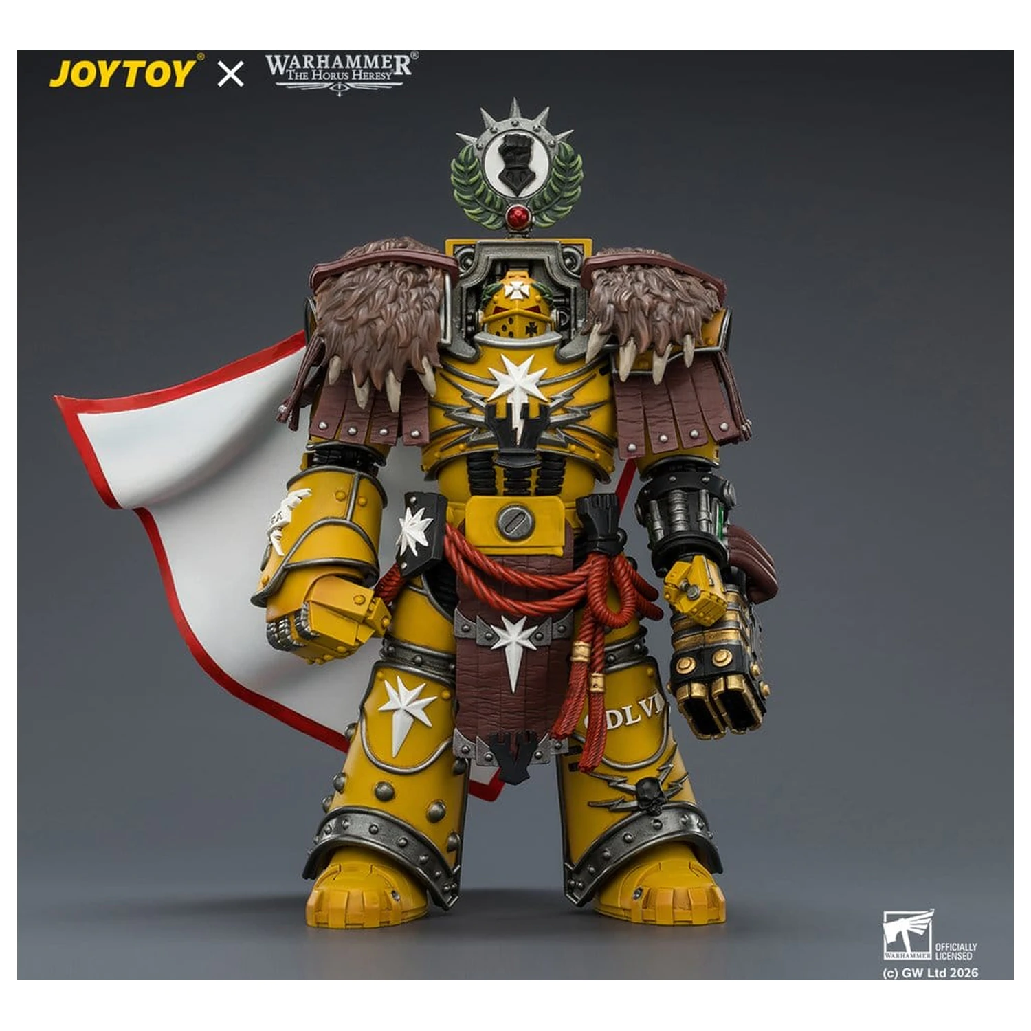 Warhammer akcijska figura Imperial Fists Lord Castellan Evander Garrius, The Tyrant of Cthonia 14 cm fotografija izdelka