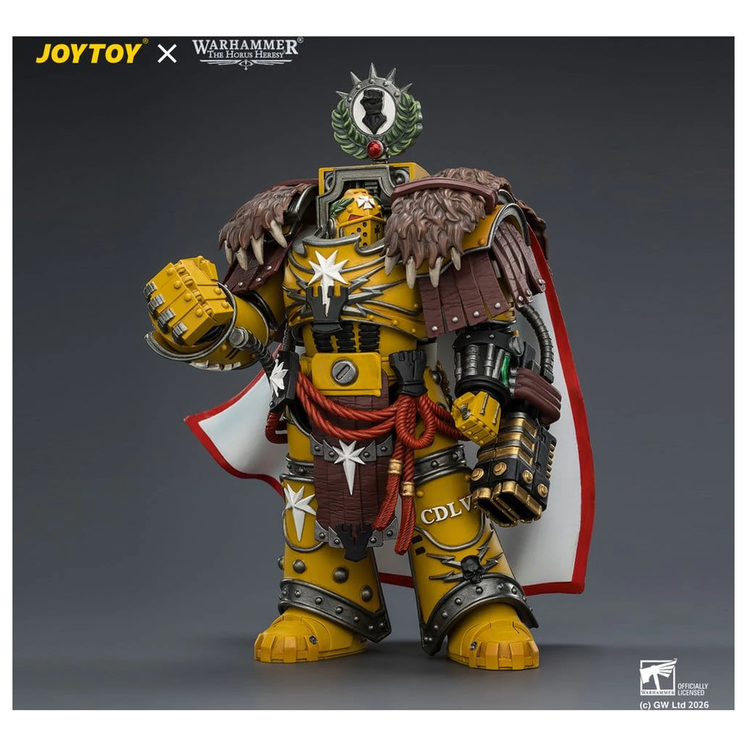 Warhammer akcijska figura Imperial Fists Lord Castellan Evander Garrius, The Tyrant of Cthonia 14 cm fotografija izdelka