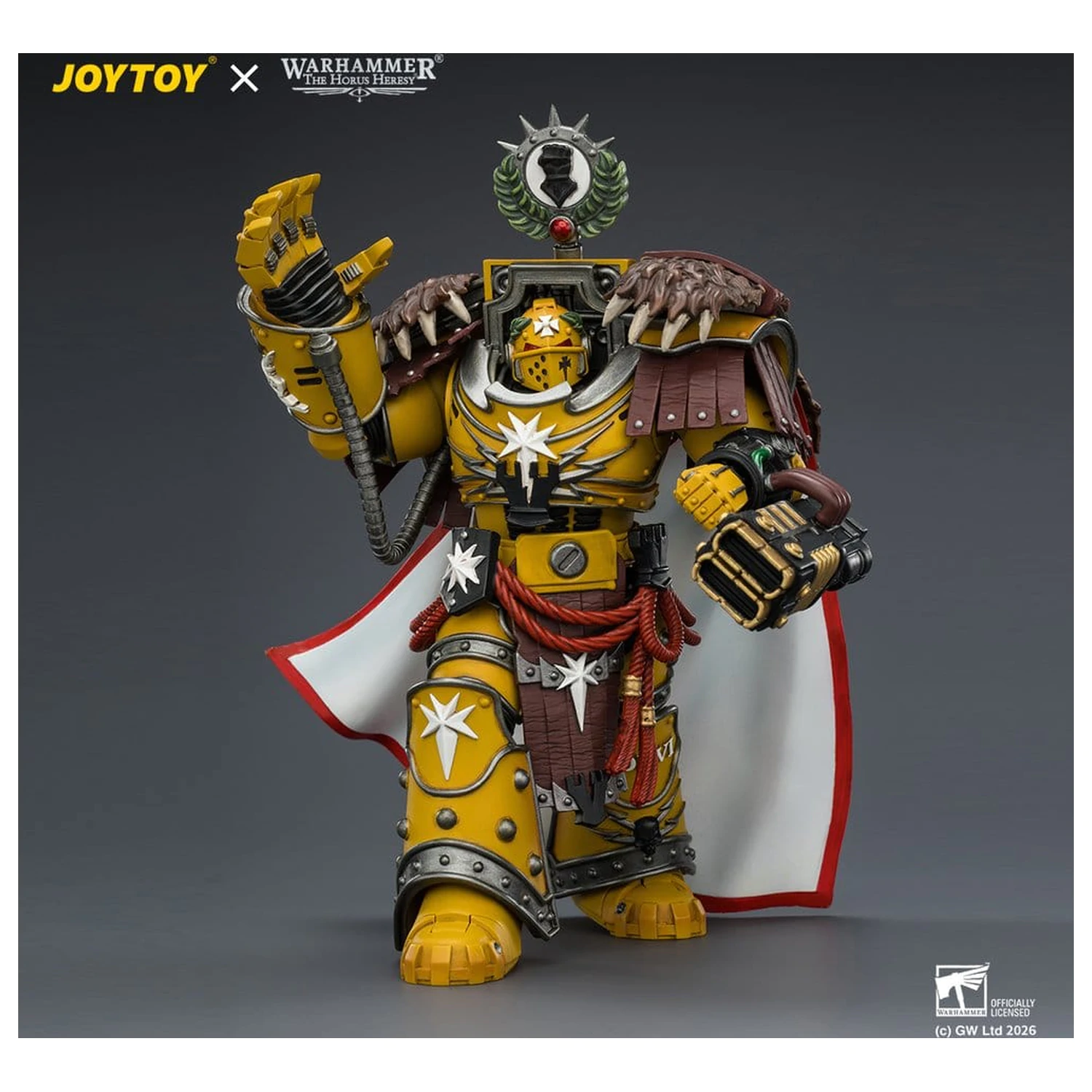 Warhammer akcijska figura Imperial Fists Lord Castellan Evander Garrius, The Tyrant of Cthonia 14 cm fotografija izdelka