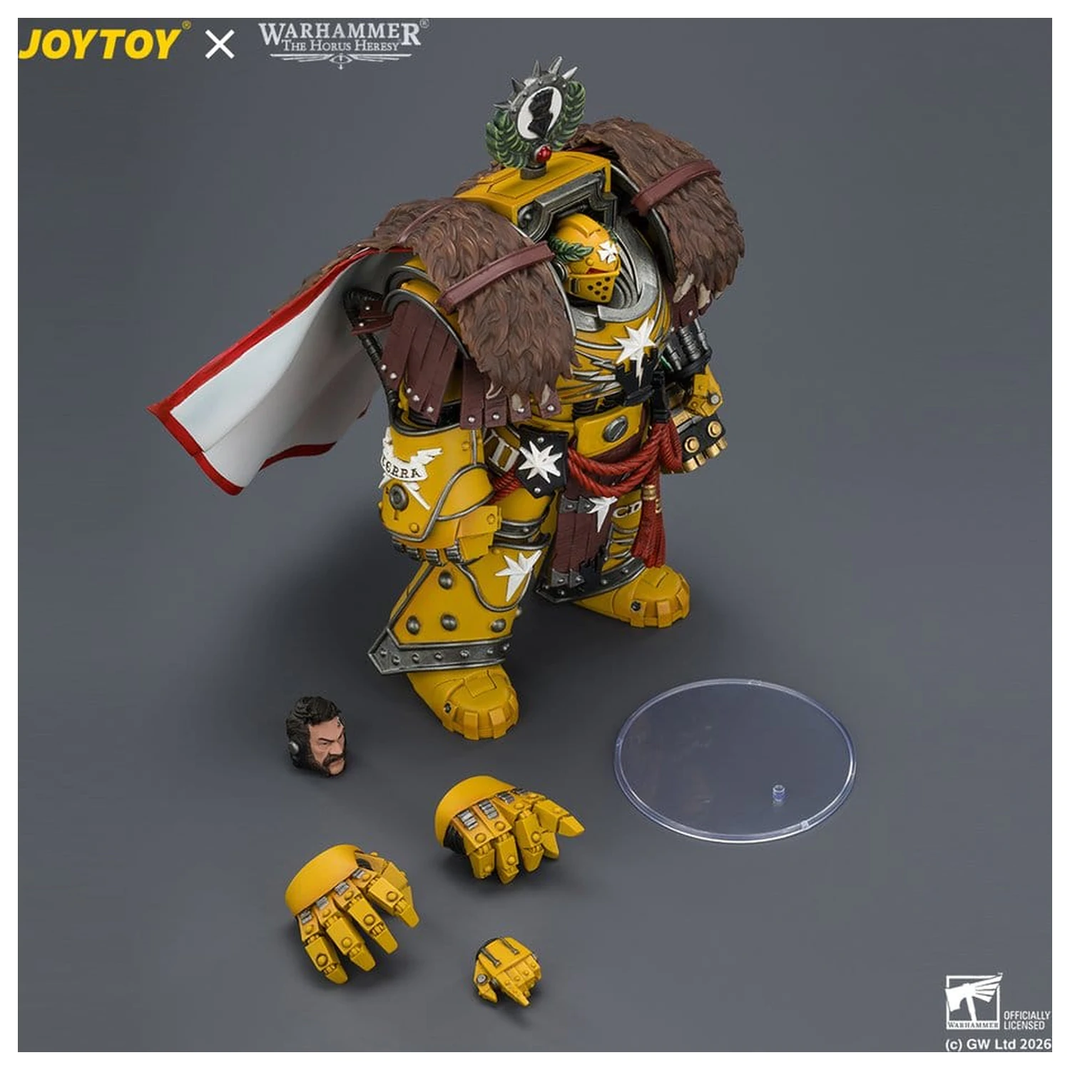 Warhammer akcijska figura Imperial Fists Lord Castellan Evander Garrius, The Tyrant of Cthonia 14 cm fotografija izdelka