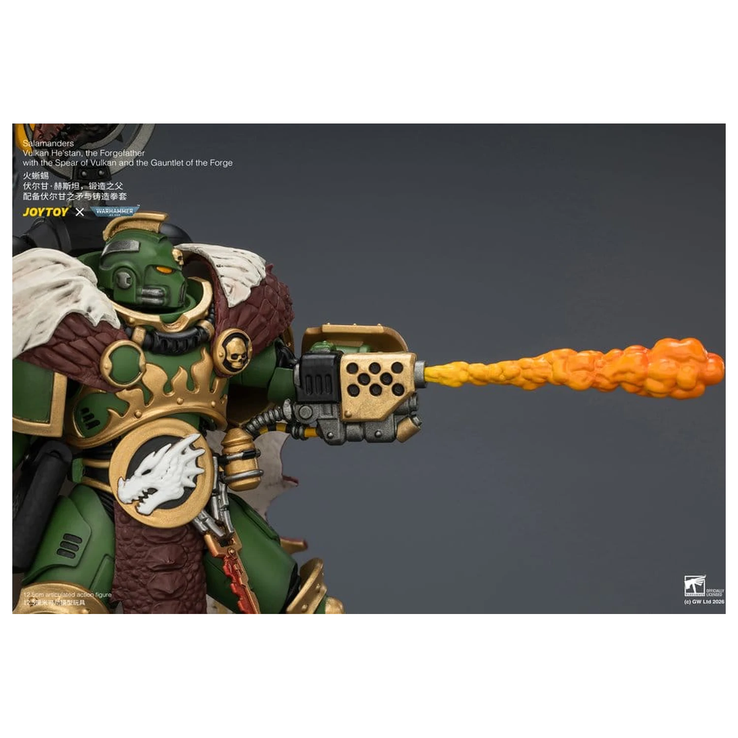 Warhammer akcijska figura Salamanders Vulkan He'stan, the Forgefather 13 cm fotografija izdelka