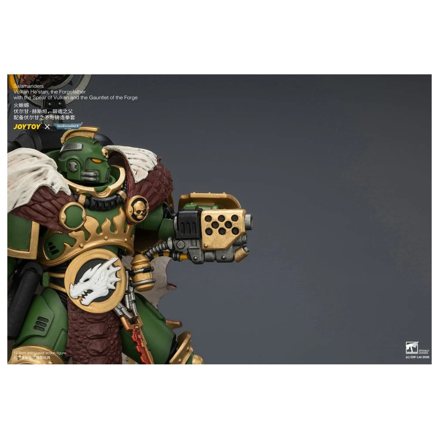 Warhammer akcijska figura Salamanders Vulkan He'stan, the Forgefather 13 cm fotografija izdelka