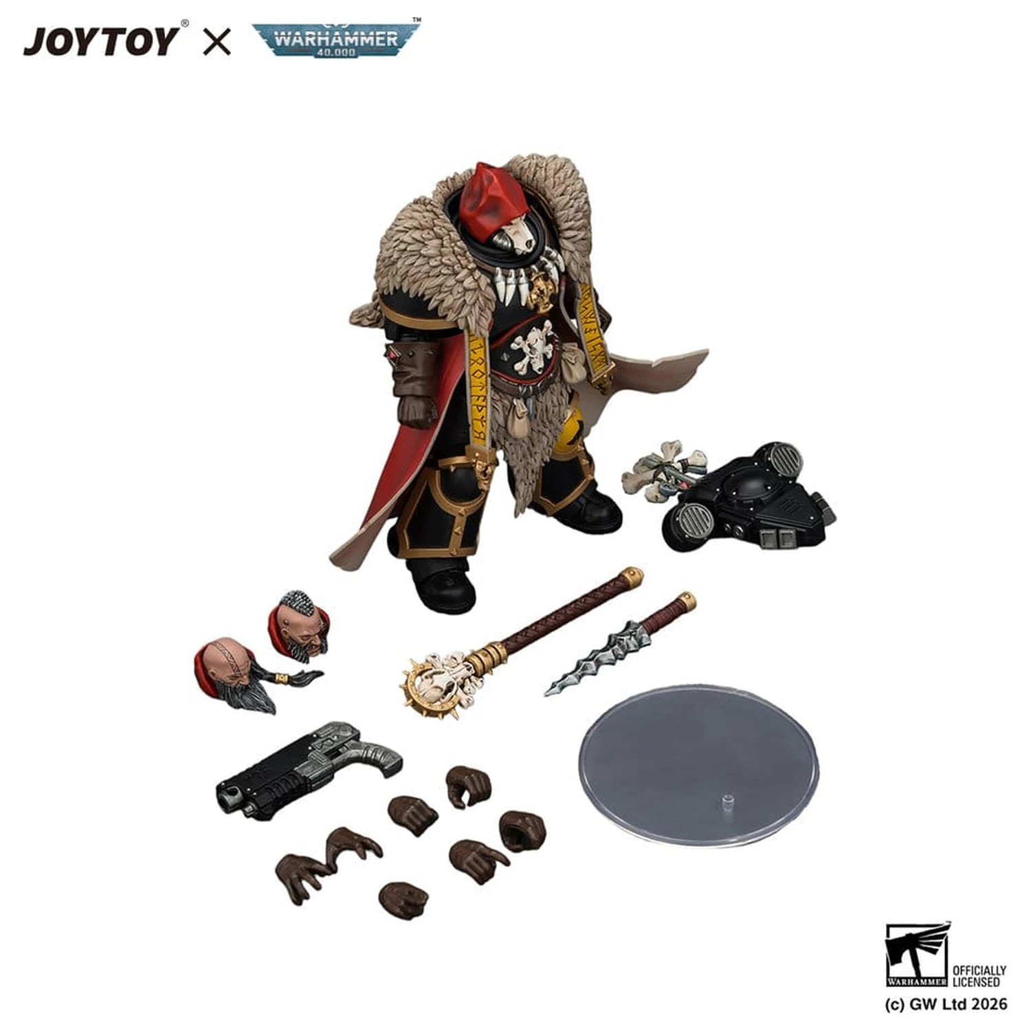 Warhammer Akcijska figura Space Wolves Wolf Priest 12 cm fotografija izdelka