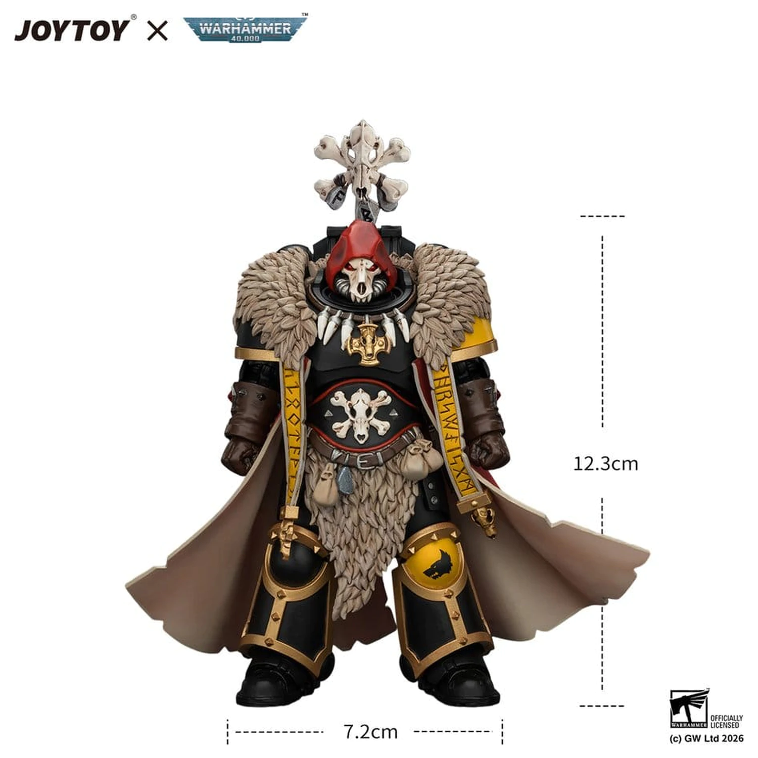 Warhammer Akcijska figura Space Wolves Wolf Priest 12 cm fotografija izdelka