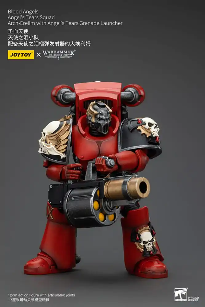 Warhammer The Horus Heresy Akcijska figura 1/18 Blood Angels Angel's Tears Squad Arch-Erelim z Angel's Tears Izstreljevalnikom Granat 12 cm fotografija izdelka