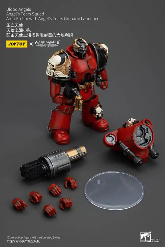 Warhammer The Horus Heresy Akcijska figura 1/18 Blood Angels Angel's Tears Squad Arch-Erelim z Angel's Tears Izstreljevalnikom Granat 12 cm fotografija izdelka