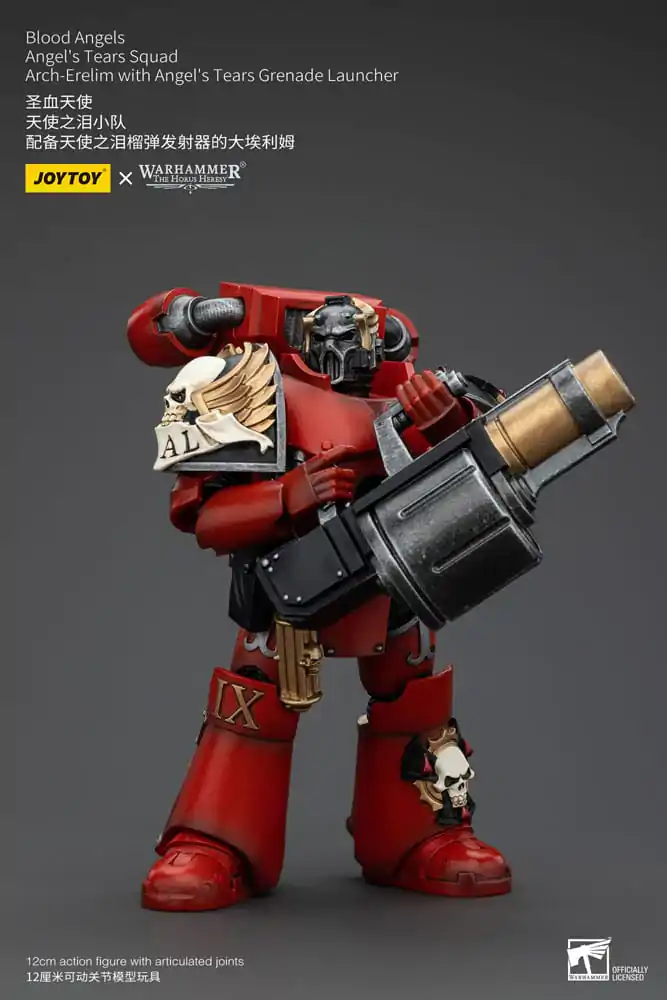 Warhammer The Horus Heresy Akcijska figura 1/18 Blood Angels Angel's Tears Squad Arch-Erelim z Angel's Tears Izstreljevalnikom Granat 12 cm fotografija izdelka