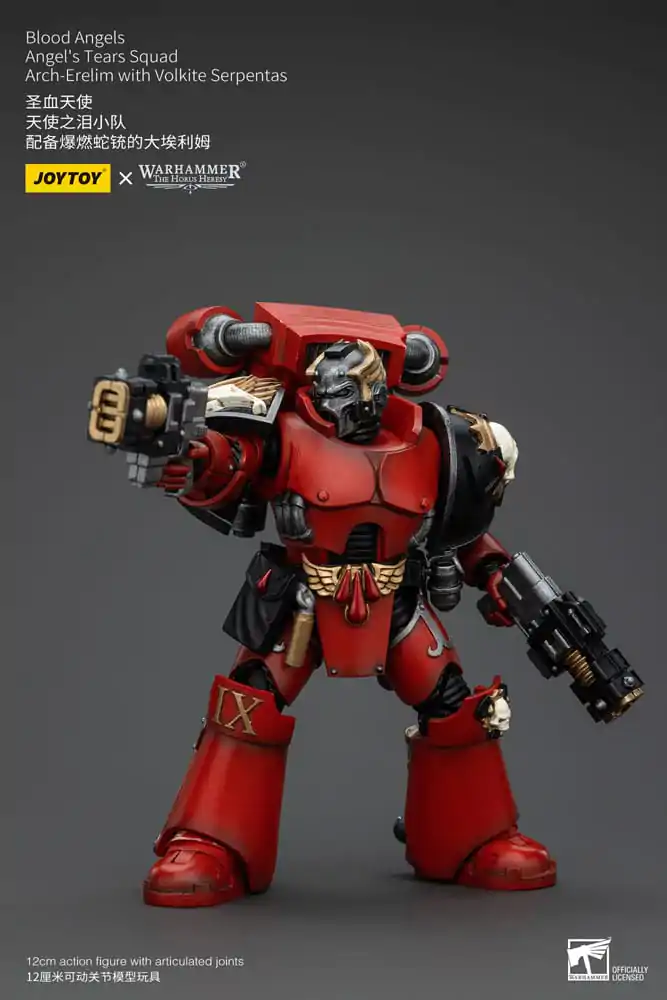 Warhammer The Horus Heresy Akcijska figura 1/18 Blood Angels Angel's Tears Squad Arch-Erelim z Volkite Serpentas 12 cm fotografija izdelka