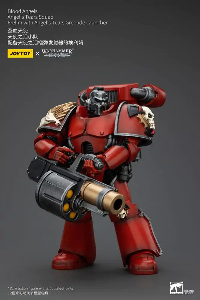 Warhammer The Horus Heresy akcijska figura 1/18 Blood Angels Angel's Tears Squad Erelim z Angel's Tears metalcem granat 12 cm fotografija izdelka