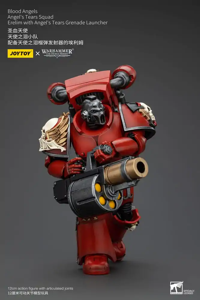 Warhammer The Horus Heresy akcijska figura 1/18 Blood Angels Angel's Tears Squad Erelim z Angel's Tears metalcem granat 12 cm fotografija izdelka