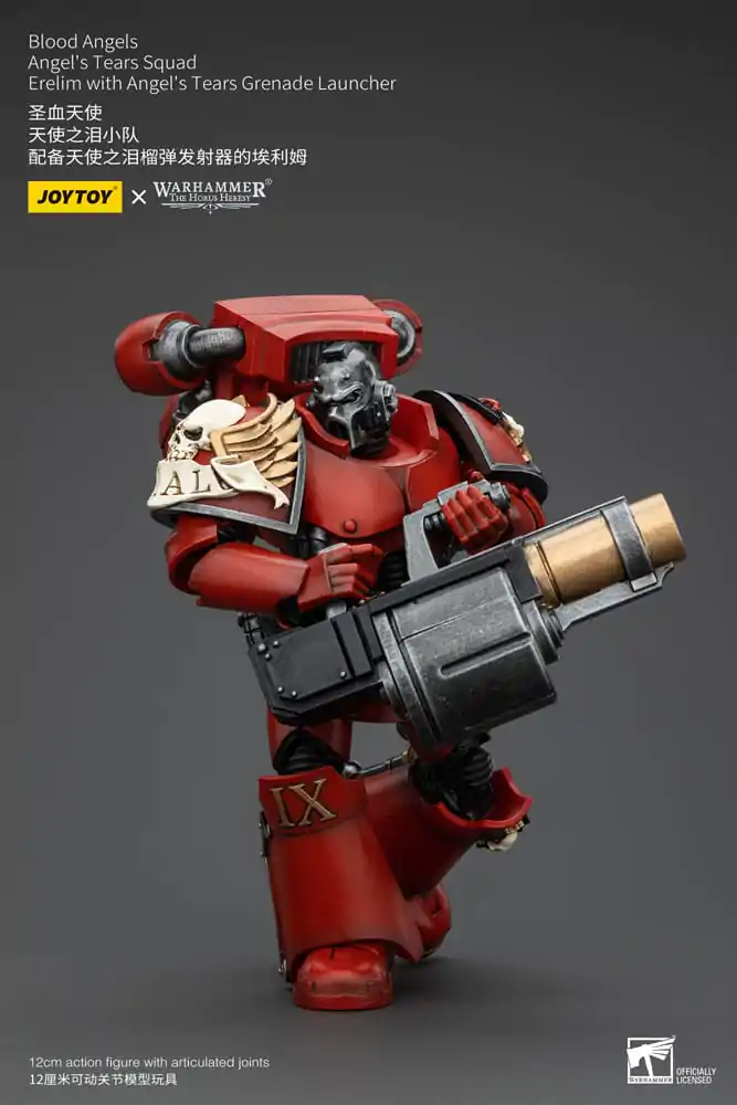 Warhammer The Horus Heresy akcijska figura 1/18 Blood Angels Angel's Tears Squad Erelim z Angel's Tears metalcem granat 12 cm fotografija izdelka