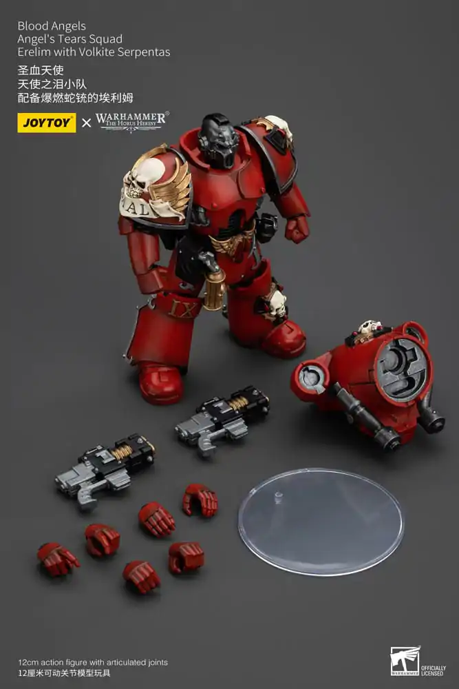 Warhammer The Horus Heresy Akcijska Figura 1/18 Blood Angels Angel's Tears Squad Erelim z Volkite Serpentas 12 cm fotografija izdelka