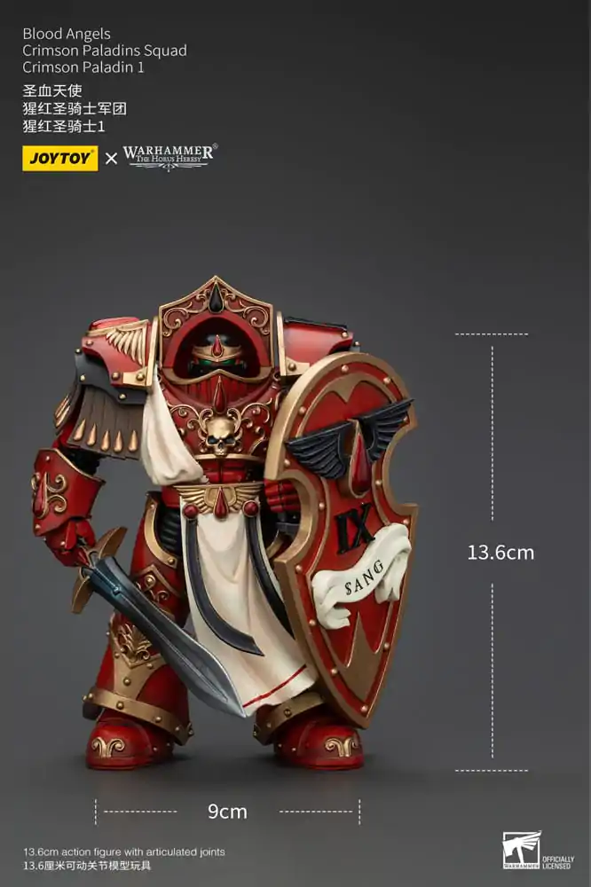 Warhammer The Horus Heresy Akcijska figura 1/18 Blood Angels Crimson Paladins Squad Crimson Paladin 1 14 cm fotografija izdelka