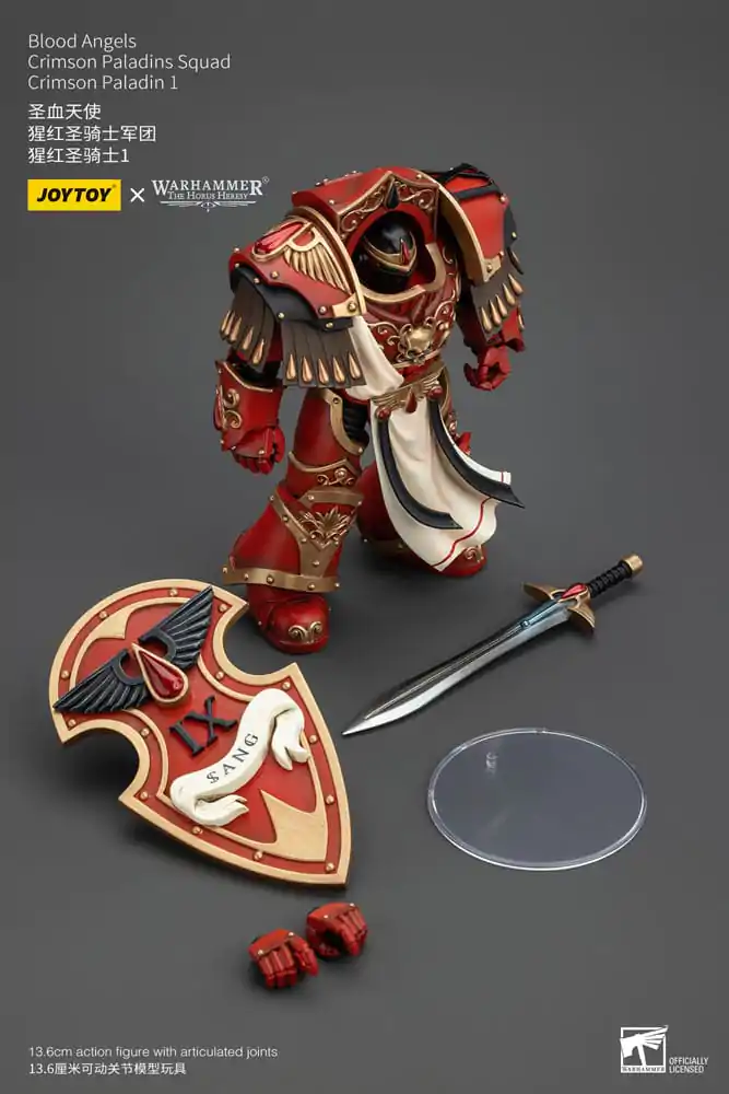 Warhammer The Horus Heresy Akcijska figura 1/18 Blood Angels Crimson Paladins Squad Crimson Paladin 1 14 cm fotografija izdelka