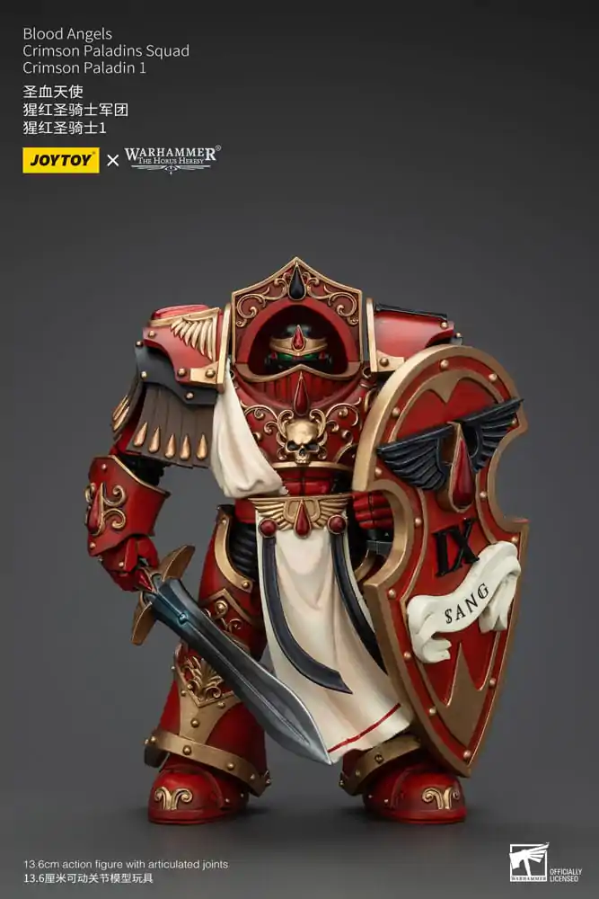 Warhammer The Horus Heresy Akcijska figura 1/18 Blood Angels Crimson Paladins Squad Crimson Paladin 1 14 cm fotografija izdelka