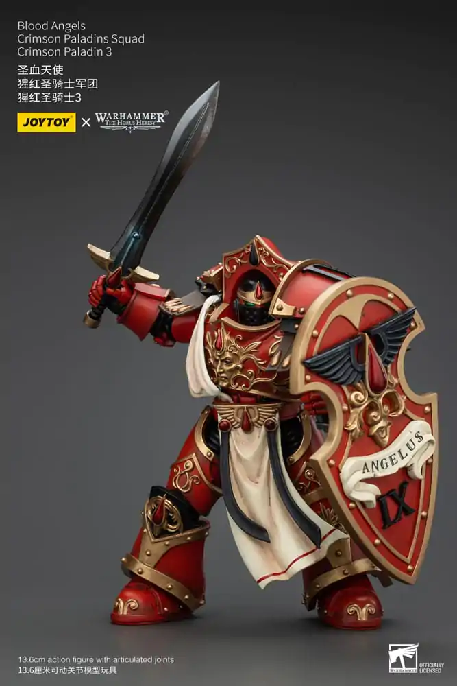 Warhammer The Horus Heresy Akcijska figura 1/18 Blood Angels Crimson Paladins Enota Crimson Paladin 3 14 cm fotografija izdelka