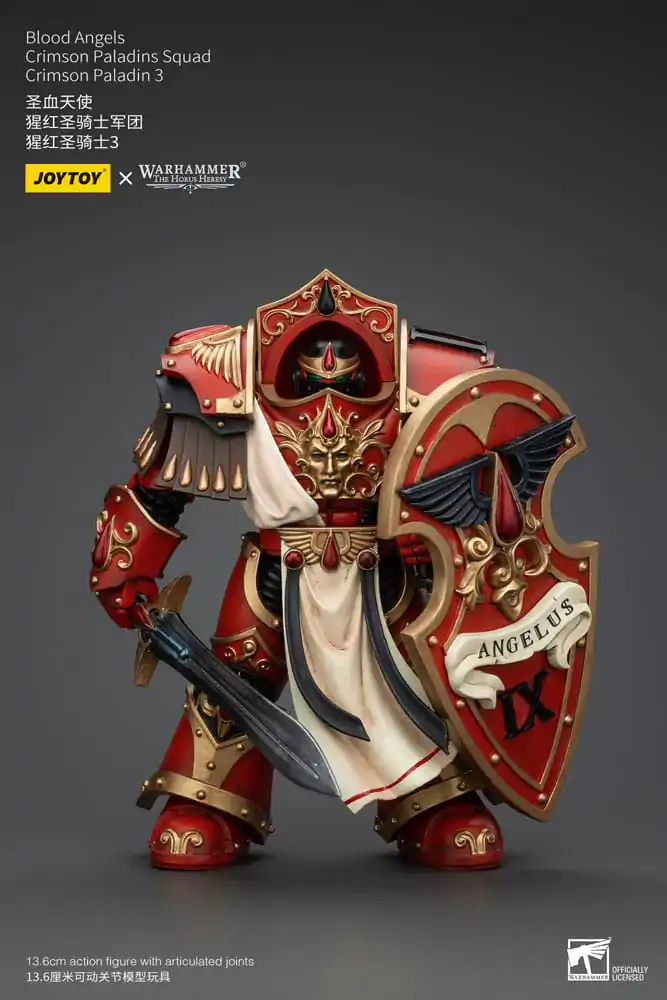 Warhammer The Horus Heresy Akcijska figura 1/18 Blood Angels Crimson Paladins Enota Crimson Paladin 3 14 cm fotografija izdelka