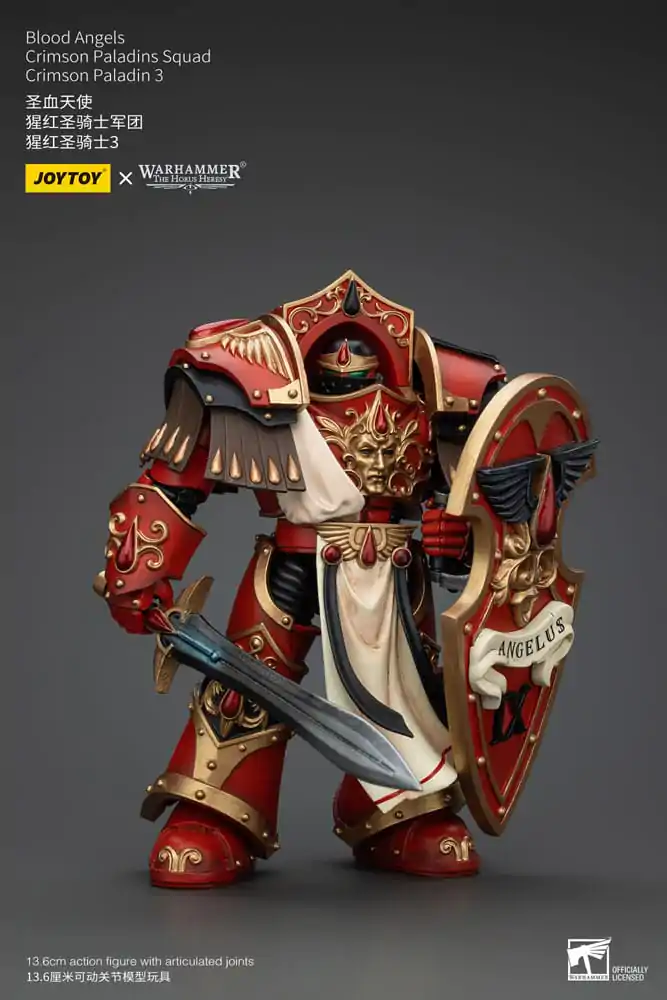 Warhammer The Horus Heresy Akcijska figura 1/18 Blood Angels Crimson Paladins Enota Crimson Paladin 3 14 cm fotografija izdelka