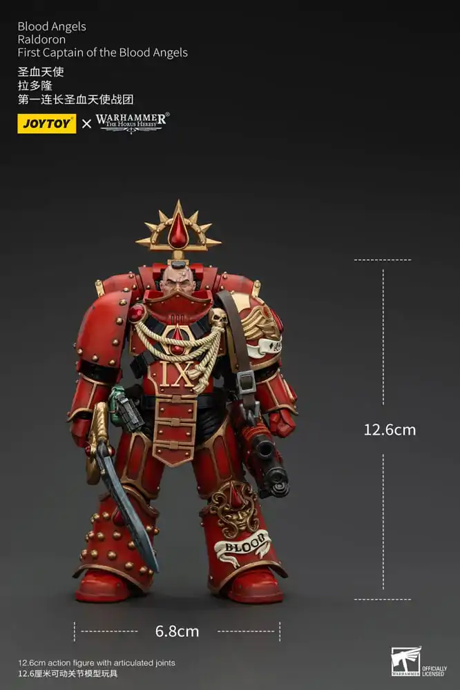 Warhammer The Horus Heresy Akcijska figura 1/18 Blood Angels Raldoron First Captain of the Blood Angels 13 cm fotografija izdelka