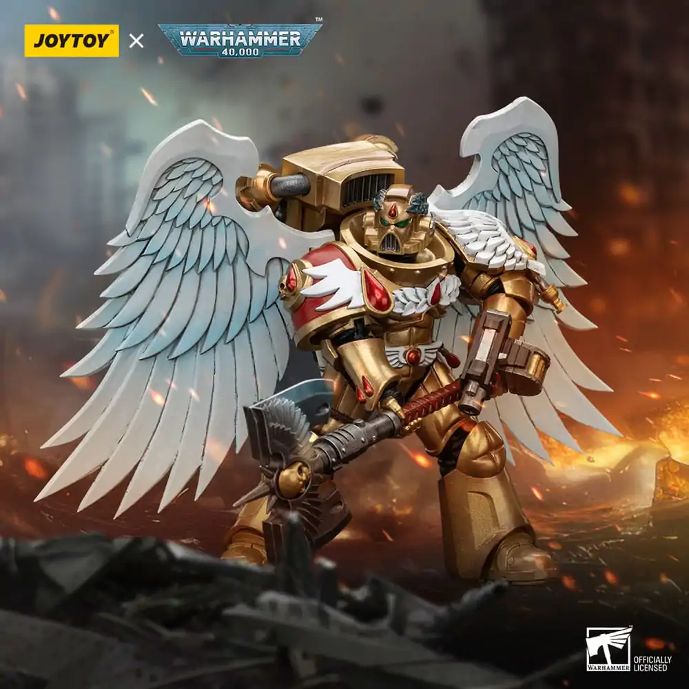 Warhammer 40,000 akcijska figura 1/18 Blood Angels Sanguinary Guard z Encarmine Axe 12 cm fotografija izdelka