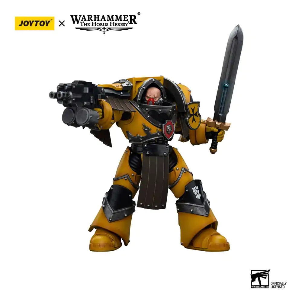 Warhammer The Horus Heresy akcijska figura 1/18 Imperial Fists Legion Cataphractii Terminator Squad Legion Cataphractii Sergeant z Power Sword 12 cm fotografija izdelka