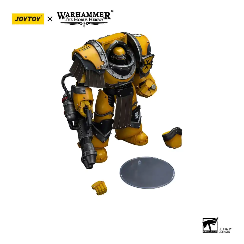 Warhammer The Horus Heresy akcijska figura 1/18 Imperial Fists Legion Cataphractii Terminator Squad Legion Cataphractii z Heavy Flamer 12 cm fotografija izdelka