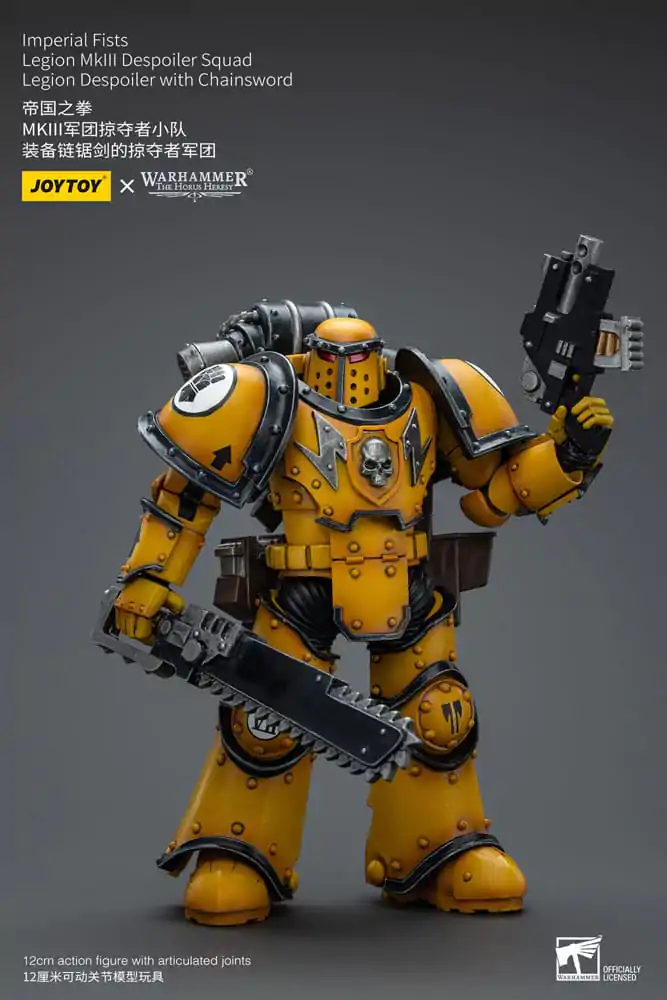 Warhammer The Horus Heresy Akcijska figura 1/18 Imperial Fists Legion MkIII Despoiler Squad Legion Despoiler z verižnim mečem 12 cm fotografija izdelka