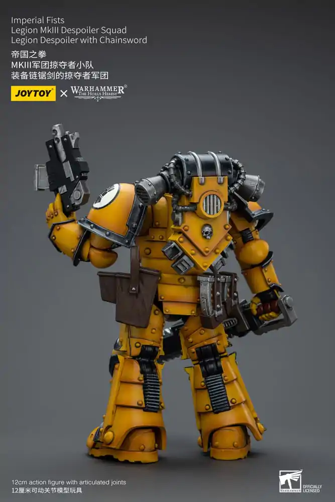 Warhammer The Horus Heresy Akcijska figura 1/18 Imperial Fists Legion MkIII Despoiler Squad Legion Despoiler z verižnim mečem 12 cm fotografija izdelka