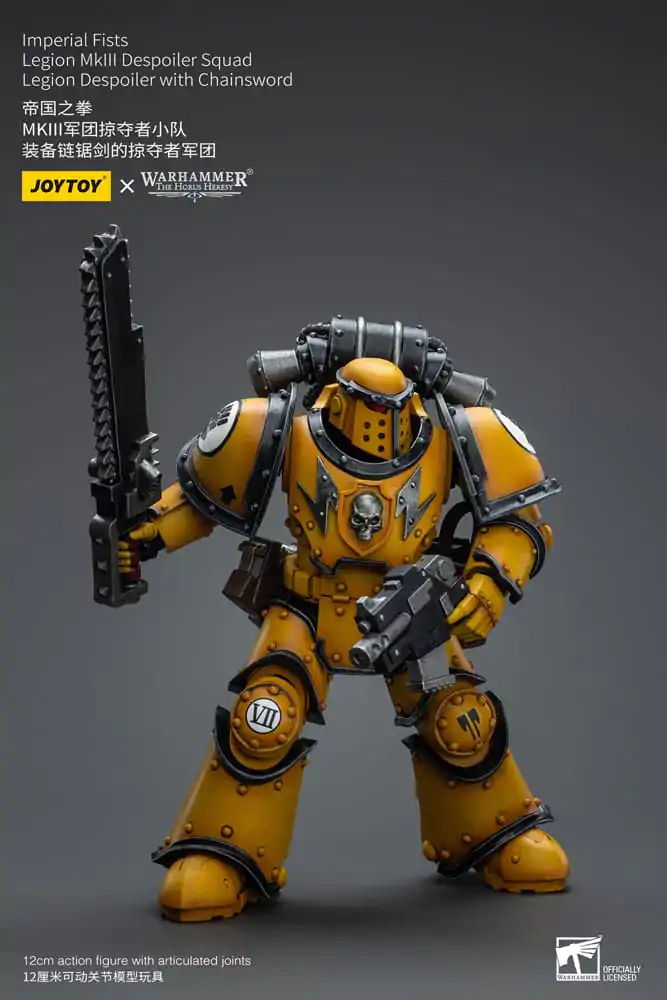 Warhammer The Horus Heresy Akcijska figura 1/18 Imperial Fists Legion MkIII Despoiler Squad Legion Despoiler z verižnim mečem 12 cm fotografija izdelka
