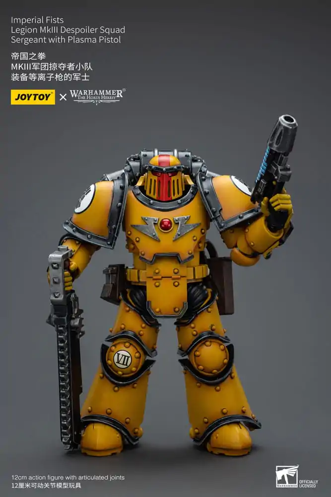 Warhammer The Horus Heresy akcijska figura 1/18 Imperial Fists Legion MkIII Despoiler Squad Sergeant s plazemsko pištolo 12 cm fotografija izdelka