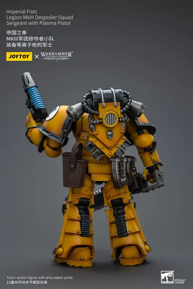 Warhammer The Horus Heresy akcijska figura 1/18 Imperial Fists Legion MkIII Despoiler Squad Sergeant s plazemsko pištolo 12 cm fotografija izdelka