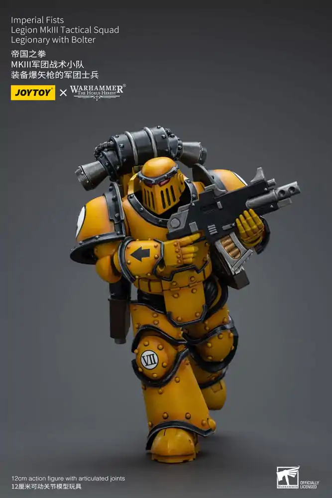 Warhammer The Horus Heresy Akcijska figura 1/18 Imperial Fists Legion MkIII Tactical Squad Legionar z Bolterjem 12 cm fotografija izdelka